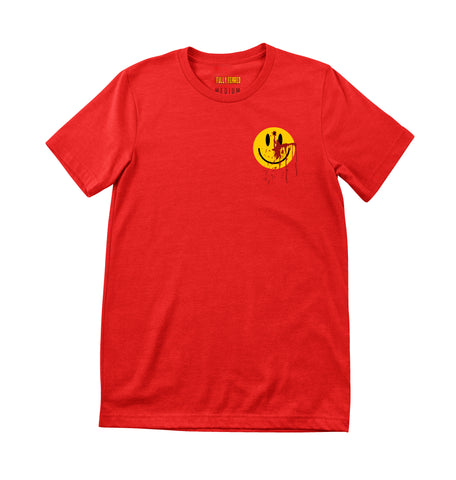 Smiley Logo Red Tee